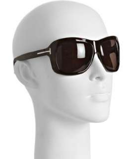 Tom Ford dark havana Tatiana oversized wrap sunglasses   up 