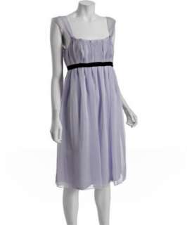 Vera Wang Lavender Label lilac pleated organza empire dress   