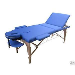  77 L 3 Pad Blue PU Reiki Portable Massage Table