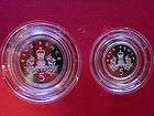 1990 British Gem Cameo Proof 2 Five pence Silver Coins