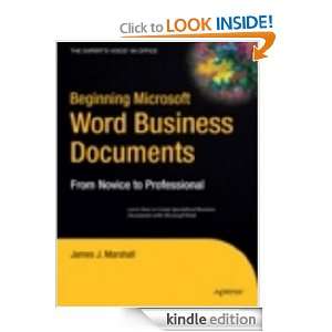 Beginning Microsoft Word Business Documents (Beginning from Novice to 