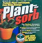 PLANT SORB Protects Floor/Carpet from Water Damage 6 mats 2 each 8 