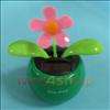 Solar Powered Flip Flap Dancing Toys Flower Plant  
