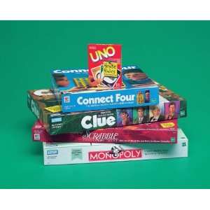   Pack with Monopoly Clue Scrabble Uno and Connect Four