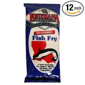 Louisiana Fish Fry Products Seasoned Fish Fry, 10 Ounce Bags (Pack of 