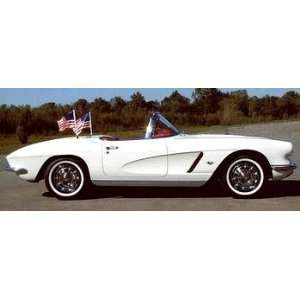  56 62 Corvette Flag Caddies Hard Top Mount in Decklid Automotive