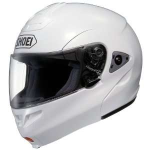   Solid Multitec Street Bike Racing Motorcycle Helmet   White / Large