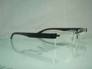 100%GENUINE PORSCHE DESIGN P8143 S1 RIMLESS MATTE BLACK Eyeglasses 