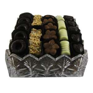 Crystal Napkin Holder with Chocolate Grocery & Gourmet Food