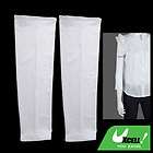 Pair White Stretchy Forearm Sleeves Arm Protector New