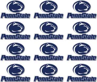 Sheet of 12 Pennstate Nittany Lions Decals Sticker  