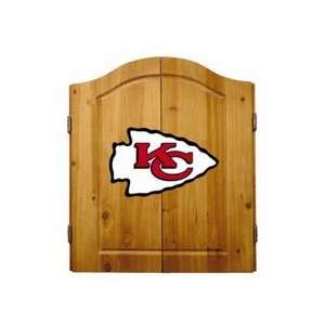  Kansas City Chiefs NFL Dart Cabinet and Dartboard Set by 