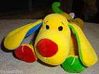 Plush My 1st Puppy Rattle Snuggie Baby Toy 1999 Yellow Primary Colors 
