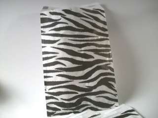   ZEBRA Print 6 x 9 Paper Bags gifts Party Favors Animal Girls  