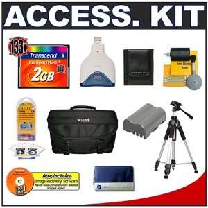  Accessory Kit for Nikon D200 D300 Digital SLR Camera with 