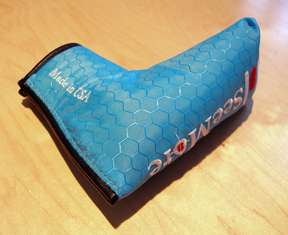 Seemore Bright Turquoise Blue Nylon Honeycomb Mesh Design Putter Cover 