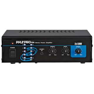 Pyle PCA4 Mini 2X120 Watt Home Stereo Power Amplifier 068888901499 