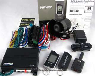 BRAND NEW PYTHON 3303P LC 2 WAY SECURITY SYSTEM CAR ALARM LCD PAGER 