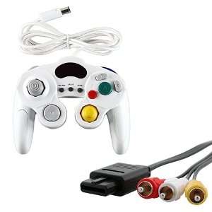   TV Cord Cable + Controller Pad for Nintendo GameCube Video Games