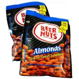 Beer Nuts   Almonds, 2 oz bag, 12 count  Grocery & Gourmet 