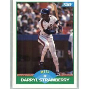  1989 Score #10 Darryl Strawberry   New York Mets (Baseball 