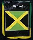 NEW JAMAICA FLAG 50 X 60 FLEECE SUPER SOFT BLANKET items in Ras Wear 