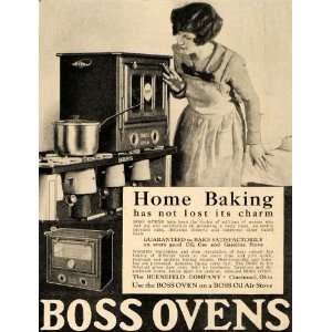  1928 Ad Huenefeld Co. Boss Oil Air Stove Oven Kitchen 