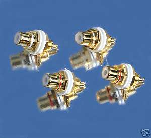 PRO Gold Phono CHASSIS SOCKETS fit Neutrik RCA Plugs  