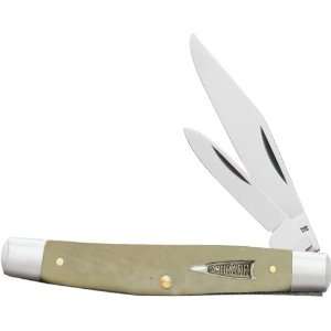 Schrade 33WB Old Timer Middleman Jack Pocket Knife, White Bone Handle