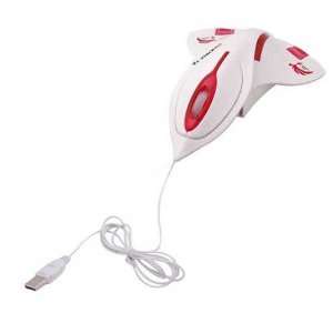  USB 3D Fighter Aircraft Optical Mouse, White