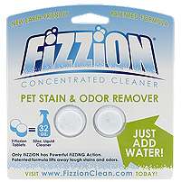 Fizzion Pet Stain & Odor Remover Bottle w/ 2 Tabs 894386002051  