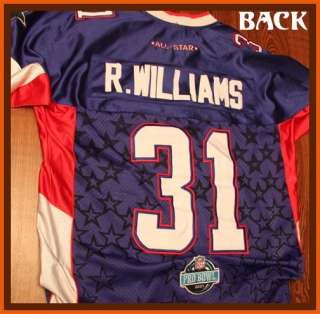 Roy Williams NFL Pro Bowl Embroidered Reebok Jersey XXL  