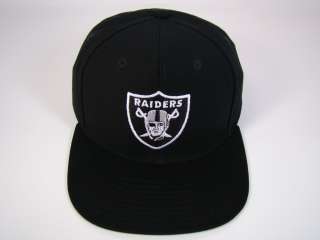   brand new authentic los angeles raiders snapback hat black hat with