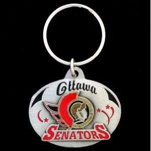   Metal HK120 Enameled NHL Key Ring  Ottawa Senators