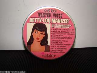 The Balm Betty Lou Manizer Bronzer .3oz Mirrored Compact Full Size 