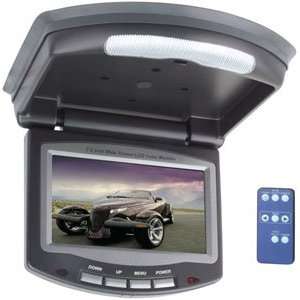   Widescreen Flipdown Video Monitor With Dome Lights  Electronics