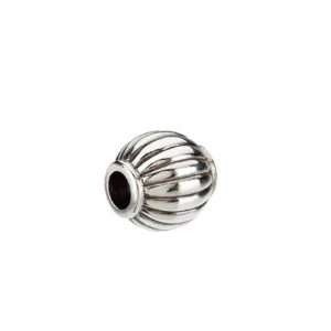   Fluted Charm in Silver for Pandora and most 3mm Bracelets Jewelry