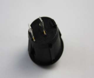 5PCS Mini Round Black 2 Pin SPST ON OFF Rocker Switch  