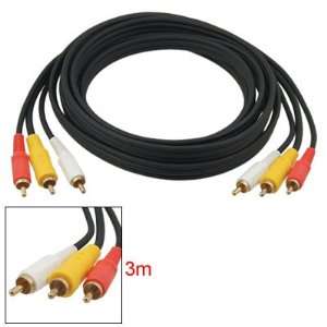  Gino 3 RCA Male to 3 RCA Male M/M Audio Video Cable Cord 3 