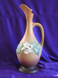 Roseville Pottery Gardenia Ewer 617 10 Terra Cotta  