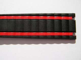 Tissot C 303 black red ladies rubber watch band 15 mm  