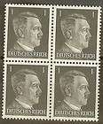 Stamp Germany Mi 781 Sc 506 Block WWII Reich Nazi Adolf Hitler Head 