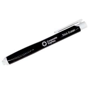  Retractable Pen Shaped Stick Eraser, Black Barrel CEB40248 