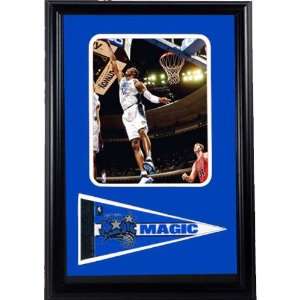   Photograph with Team Pennant in a 12 x 18 Deluxe Photograph Frame