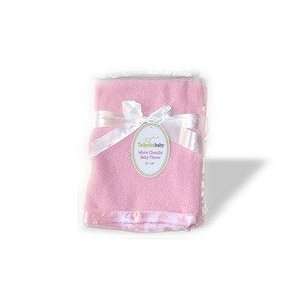    Tadpole Basics Micro Chenille Stroller Blanket   Pink Baby