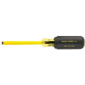  Klein Tools Coated 1/4 Cabinet Tip Screwdriver   4 Heavy 