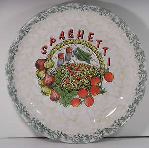 HIMARK SPAGHETTI PLATTER, BOWL, SERVING PLATE MADE IN ITALY 12 1/4 