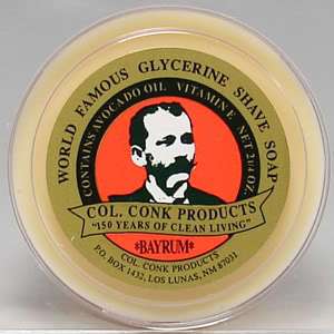 Pack of Colonel Conk Bay Rum Shaving Soap 2.25oz  