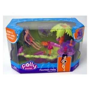 Polly Pocket Fountain Falls Tropicool Pool Playset