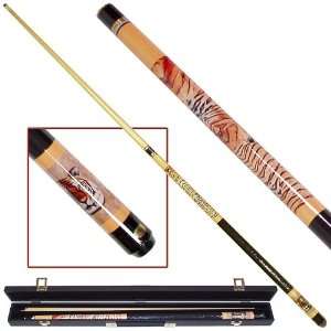   102TIG   Siberian Tiger Billiard Pool Cue with Case